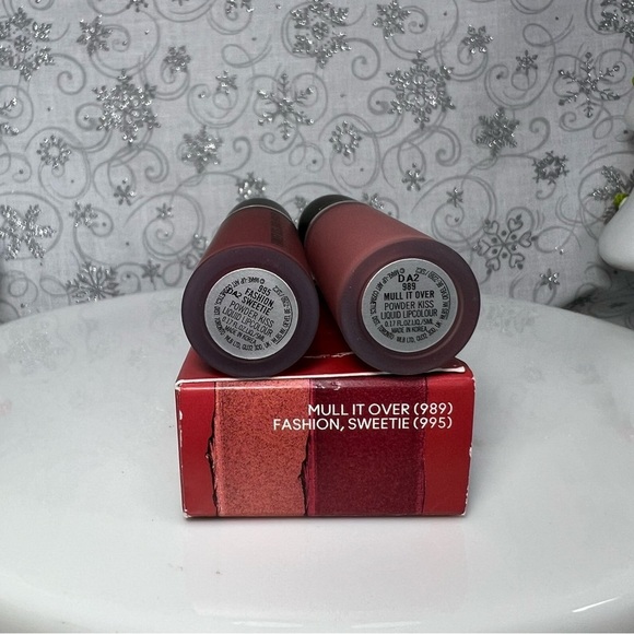 MAC Cosmetics Kiss It Twice Lipstick Kit - Best Sellers - Powder Kiss Liquid Lip - Picture 3 of 7